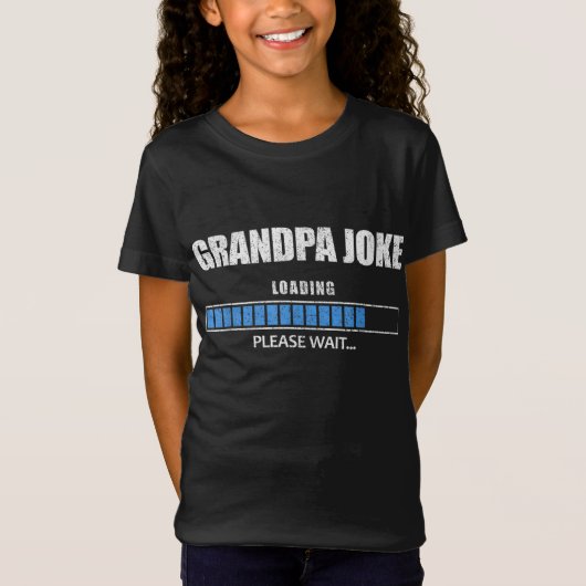 Grandpaジョーク読み込み待つバーおもしろいG Tシャツ (正面)