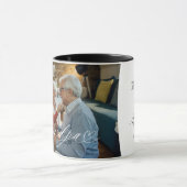 Grandpaスクリプトハート感謝の毎瞬間の写真 マグカップ (中央)