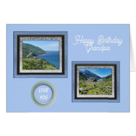 Grandpaフォトイメージ誕生日カード