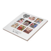 GRANDPAフォトコラージギフトグランデ誇りを持ったッド タイル (側面)