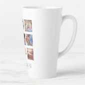 GRANDPAフォトコラージギフトパパ誇りを持ったポップグランプ カフェラテマグ (右)