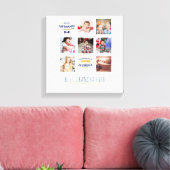 GRANDPAフォトコラージギフトパパ誇りを持ったポップグランプ キャンバスプリント (インサイチュ (リビング))