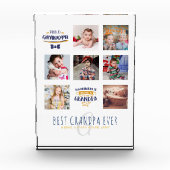 GRANDPAフォトコラージギフトパパ誇りを持ったポップグランプ フォトブロック (正面)