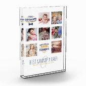 GRANDPAフォトコラージギフトパパ誇りを持ったポップグランプ フォトブロック (左)