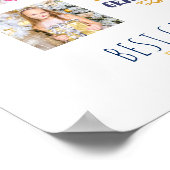 GRANDPAフォトコラージギフトパパ誇りを持ったポップグランプ ポスター (角)