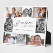 Grandpaフォトコラージュに感謝 フォトプラーク (側面)