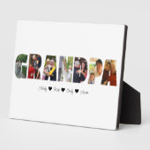 Grandpaフォトコラージュのプラーク（7枚） フォトプラーク (側面)