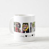 Grandpaフォトコラージュマグと7枚の写真 コーヒーマグカップ (正面左)