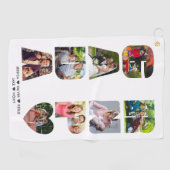 GRANDPAフォトコラージュ文字切り出し パーソナライズされた ゴルフタオル (横)