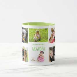 GRANDPAフォトマグカップ10 xコラージュGrandkids写真 マグカップ