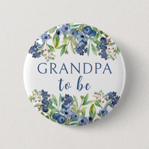 Grandpaブルーベリーベビーシャワーボタン 缶バッジ