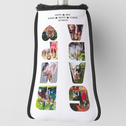 GRANDPAレター切り出しフォトコラージュ ゴルフヘッドカバー (回転90)