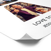 GRANDPAレター切り出しフォトコラージュGrandkids名 ポスター (角)