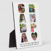 GRANDPAレター切り出し8 Photo Collage パーソナライズされた フォトプラーク (側面)