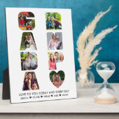 GRANDPAレター切り出し8 Photo Collage パーソナライズされた フォトプラーク (側面)