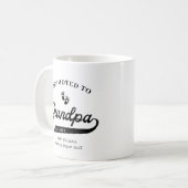 GrandPa妊娠告知マグカップに昇格 コーヒーマグカップ (正面左)