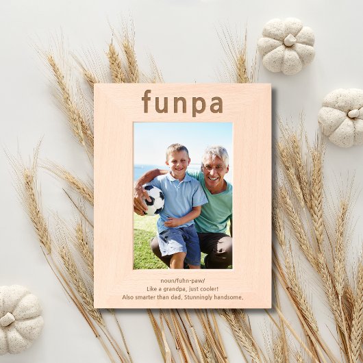 Grandpa定義エッおもしろいチング写真フレーム レーザー彫刻フレーム