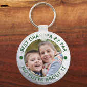 GRANDPA最高の BY PAR Oneフォトおもしろいカスタム キーホルダー (正面)