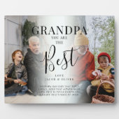 「GRANDPA」は写真最高の、名前、引用文 フォトプラーク (正面)