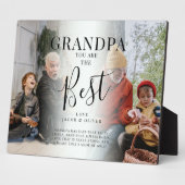 「GRANDPA」は写真最高の、名前、引用文 フォトプラーク (側面)