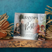 「GRANDPA」は写真最高の、名前、引用文 フォトプラーク (側面)