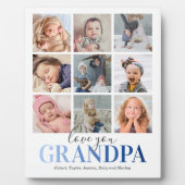 Grandpa ギフト|Love You 写真 フォトプラーク (正面)