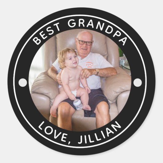 GRANDPA 最高の BY PARフォトモノグラム ラウンドシール (正面)