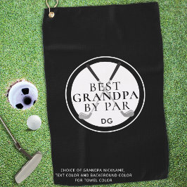 GRANDPA 最高の BY PAR Monogram Name Clubs ゴルフタオル