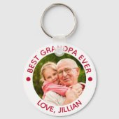 GRANDPA 最高の EVERフォトレッド キーホルダー (裏面)