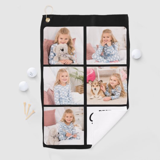 GRANDPA 最高の Ever – ゴルファーパーソナライズされた- 5枚の写真 ゴルフタオル (インサイチュ)