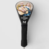 GRANDPA 最高の Ever – ゴルファー – 写真パーソナライズされた ゴルフヘッドカバー (正面)