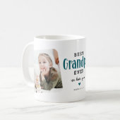 GRANDPA 最高の Ever 2写真かわいいギフト コーヒーマグカップ (正面左)