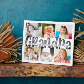 GRANDPA 6フォトコラージグレイカスタム文字8x10 フォトプラーク (側面)