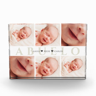 Grandpa Abuelo Father's Day Photo Block フォトブロック