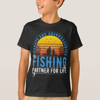 Grandpa And Granddaughter Fishing Buddies For Life Tシャツ