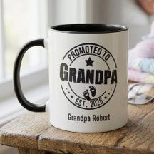 Grandpa Announcement Mug Gift