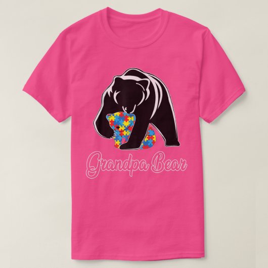 Grandpa Bear Autism Awareness Autism Premium 967  Tシャツ (デザイン正面)