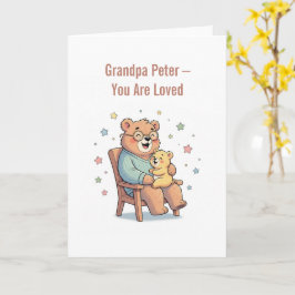 Grandpa Bear Greeting Card カード