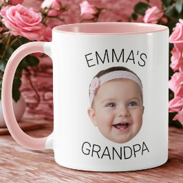 Grandpa Birthday Baby Face Custom Mug マグカップ