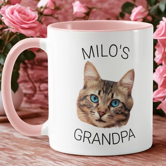 Grandpa Birthday Custom Cat Face Mug マグカップ