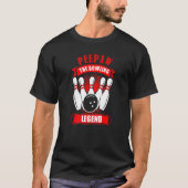 Grandpa Bowler Ten Pin PEEPAW Legend Bowling Premi Tシャツ (正面)