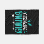 Grandpa Bunny Premium Tri-blend  フリースブランケット (正面(横))