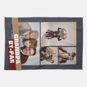 Grandpa by 最高の Par 4 Photo Collage キッチンタオル (横)