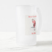 Grandpa By Par – ゴルファーの曇りガラスのマグカップ フロストグラスビールジョッキ (正面右)