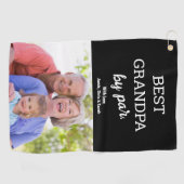 Grandpa by Par Photo Father's dayカスタム ゴルフタオル (横)