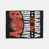 Grandpa Bysketbyll Birthday Boy Family Byller B-da フリースブランケット (正面(横))