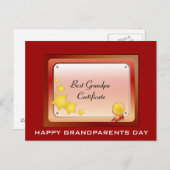 Grandpa_Certificateはがき(パーソナライズ) ポストカード (正面/裏面)