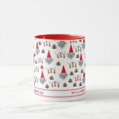 Grandpa Christmas Gift – Gnome & Reindeer マグカップ (中央)