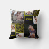  Grandpa Custom Photo Collage  クッション (裏面)