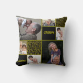  Grandpa Custom Photo Collage  クッション (正面)